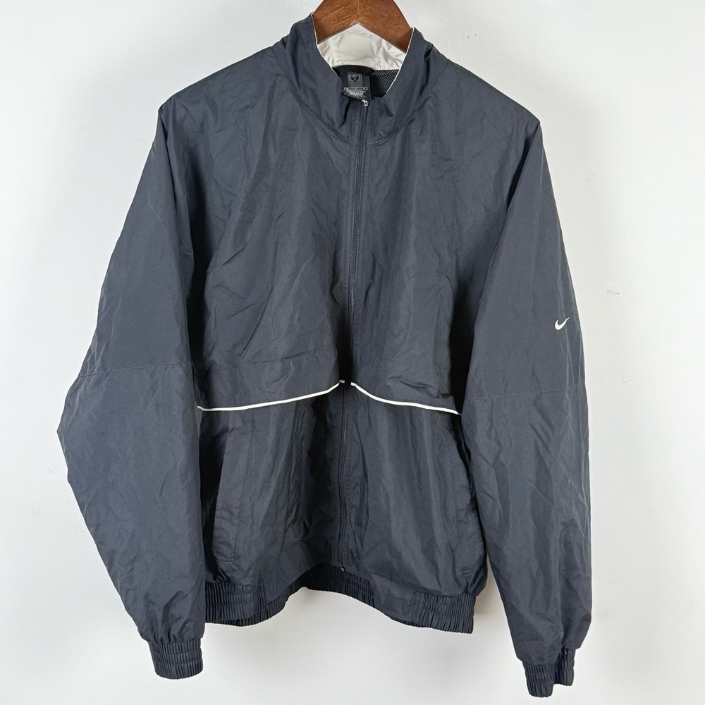 Nike Clima Fit Jacket Mens XXL Gray Full Zip Windbreaker‎